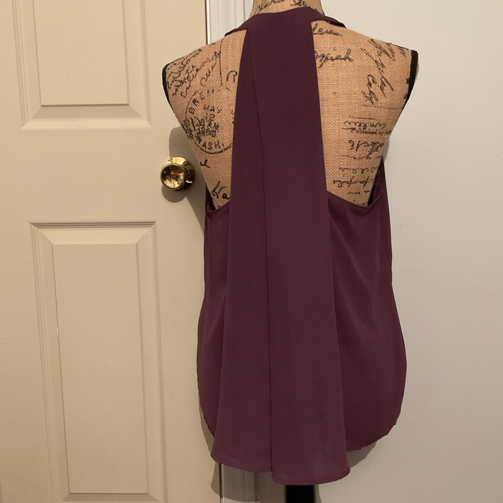 LOFT muted purple top size M - Picture 4 of 6